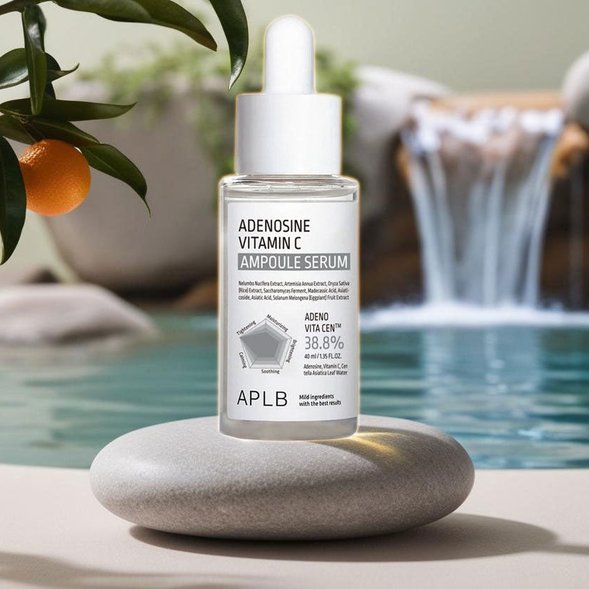 APLB Adenosine Vitamin C Ampoule Serum 40 ml – Strahlende Haut & Anti-Aging Wirkung – Intensivpflege für Gesicht & Haut – Natürliche Hautverjüngung