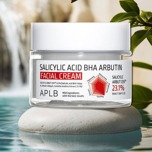 APLB Salicylic Acid + BHA + Arbutin Gesichtscreme 55 ml – Hautklärung & Pigmentflecken Reduzierung – Für einen ebenmäßigen, strahlenden Teint – Intensivpflege für Gesicht & Haut